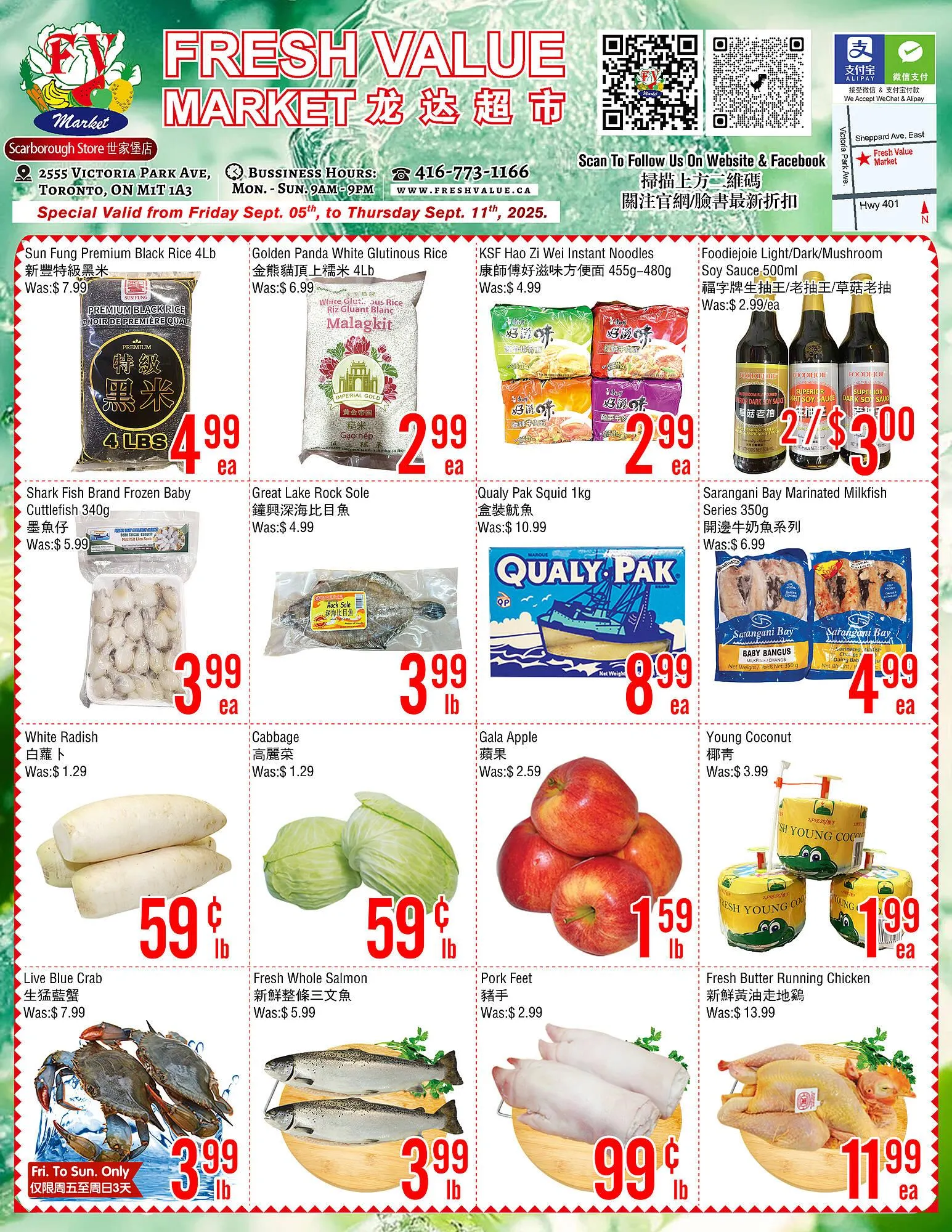 Fresh Value flyer from September 5 to September 11 2025 - flyer page 1