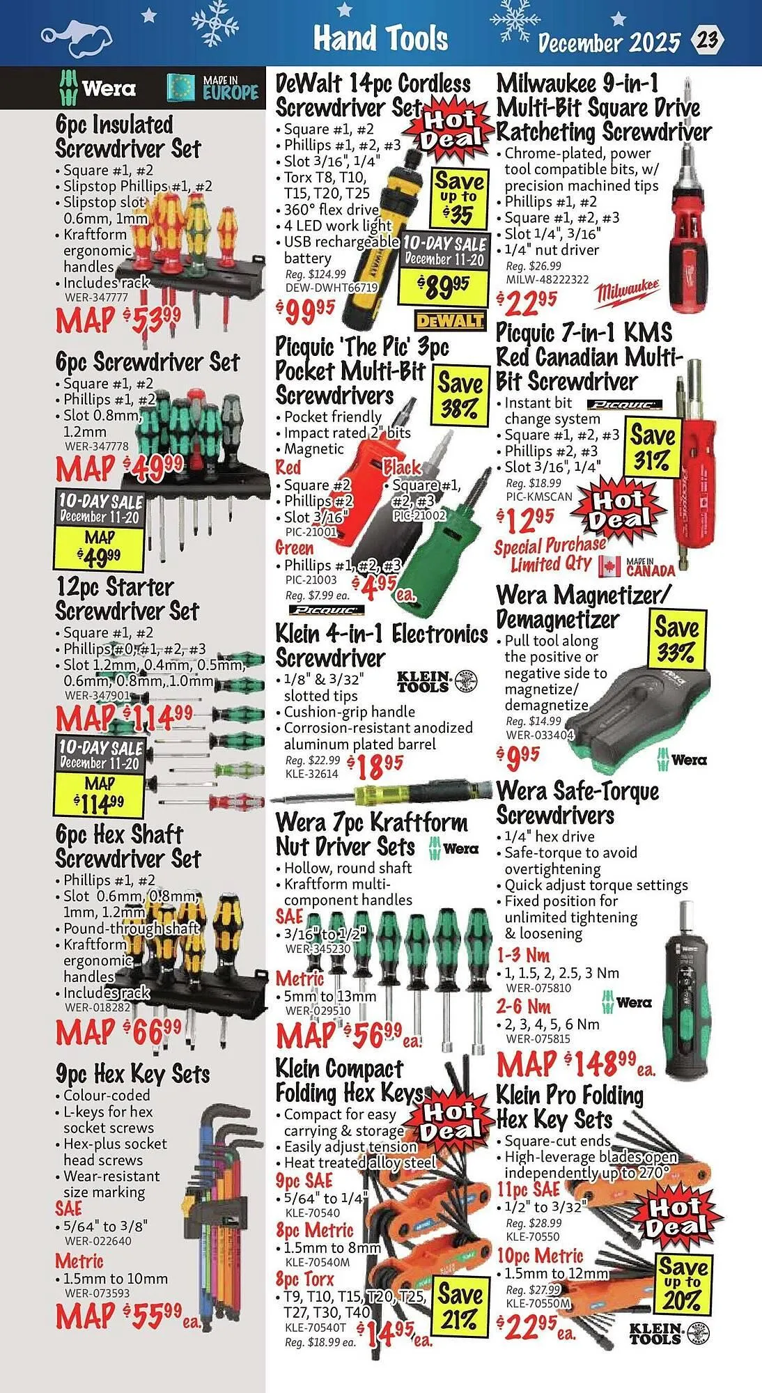 KMS Tools flyer from December 1 to January 1 2026 - flyer page 23