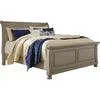 Lettner Queen Sleigh Bed - Light Gray