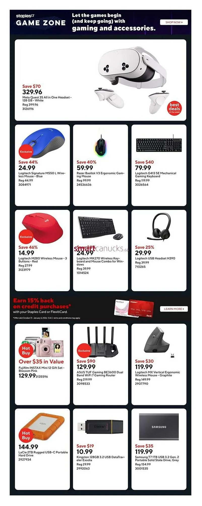 Staples flyer from November 27 to December 3 2025 - flyer page 8
