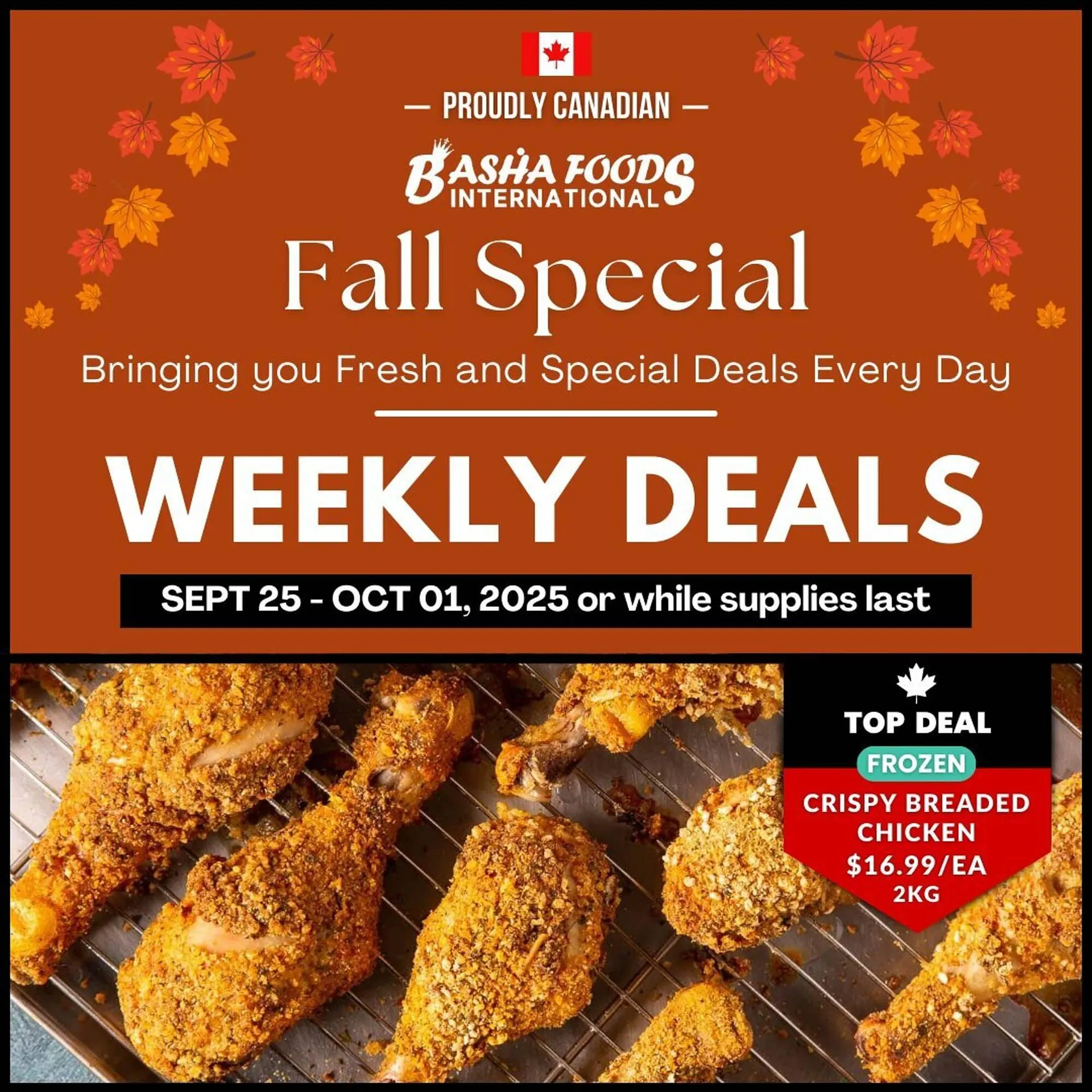 Basha Foods flyer from September 25 to October 1 2025 - flyer page 1