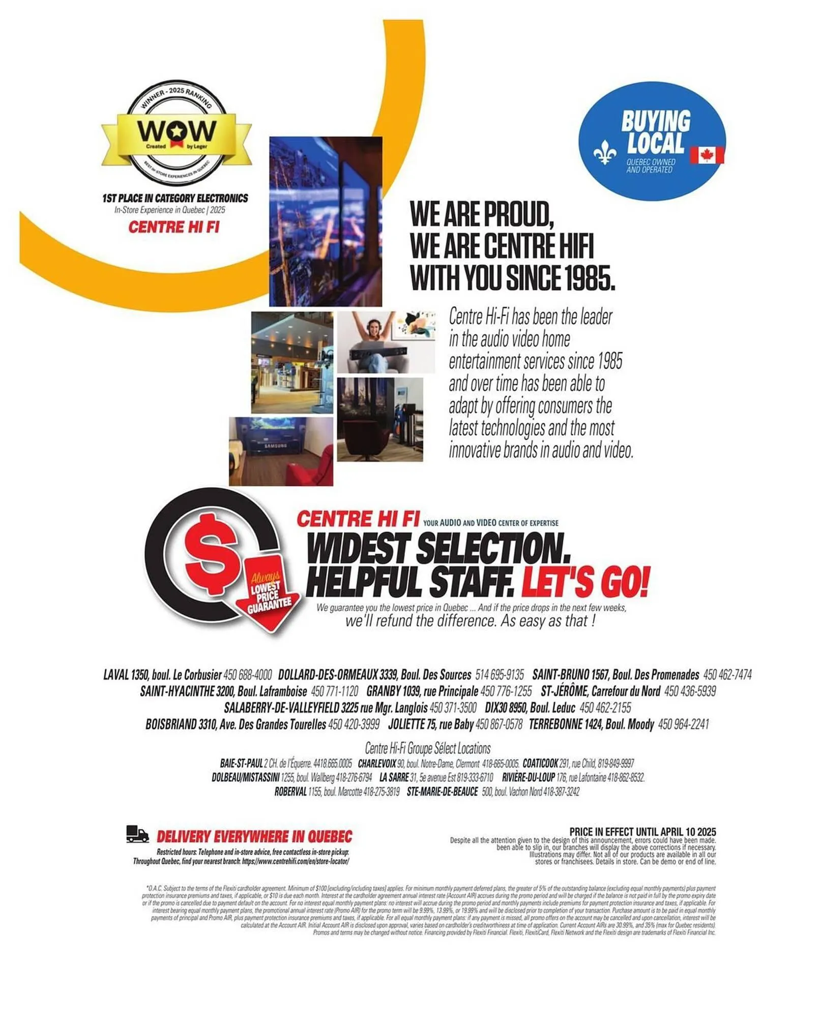 Centre Hi-Fi flyer from April 4 to April 10 2025 - flyer page 74