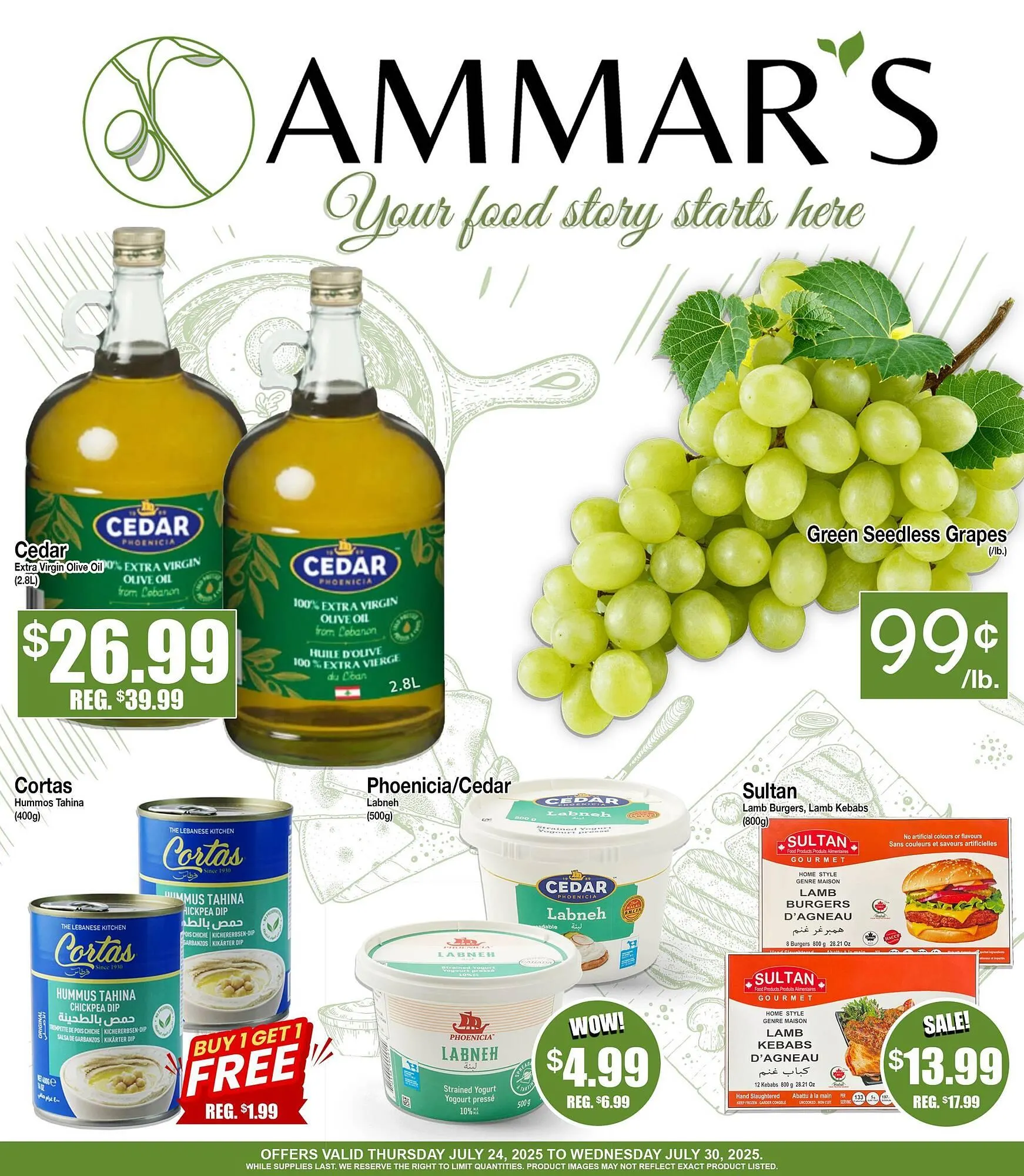 Ammar's Halal Meats flyer from July 21 to August 24 2025 - flyer page 1