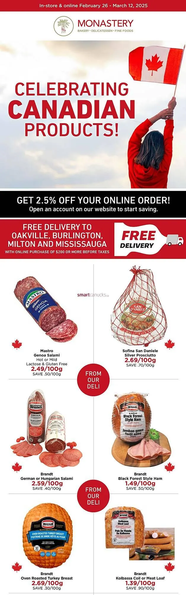 Monastery Bakery flyer - 1