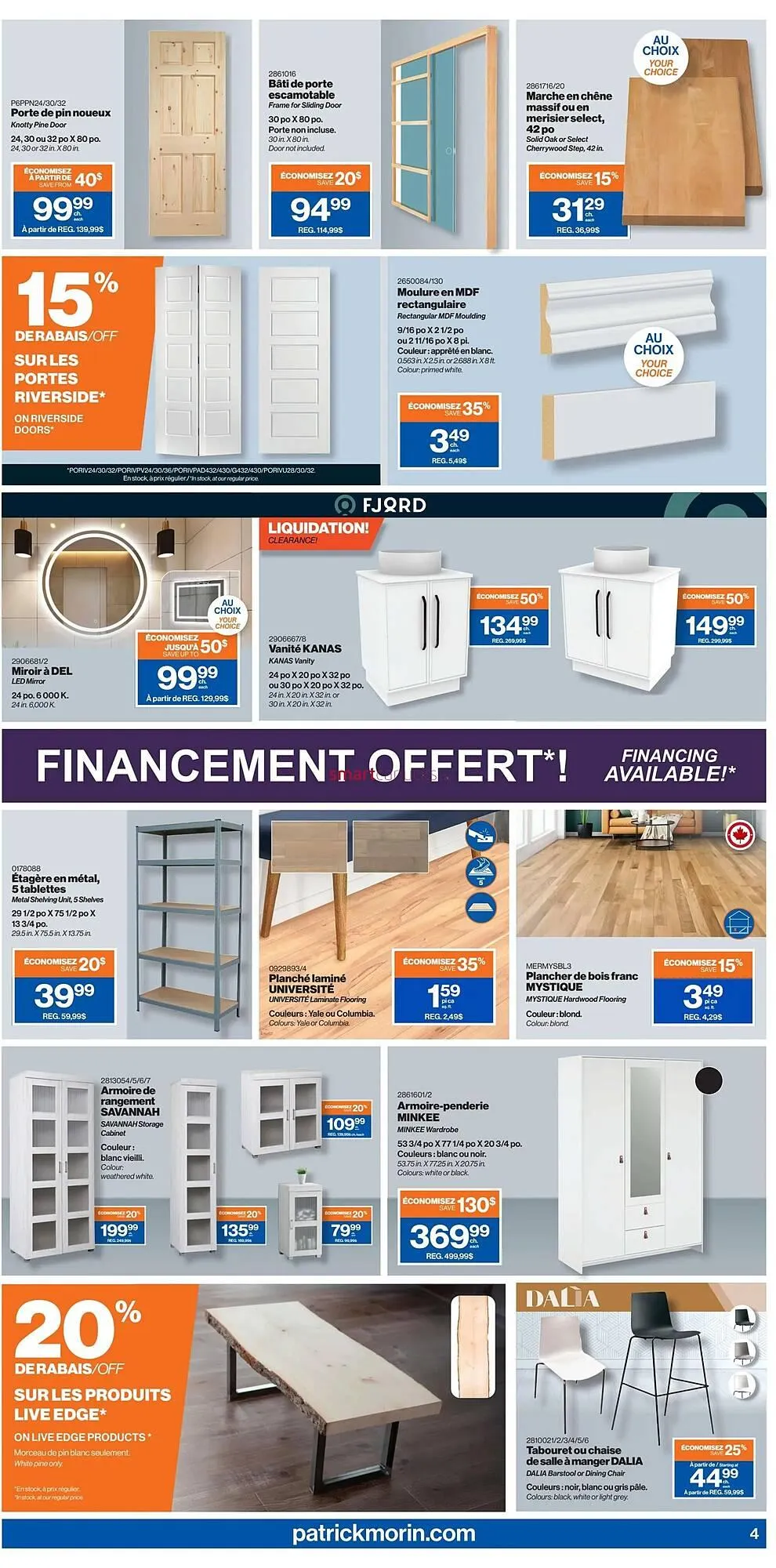 Patrick Morin flyer from October 30 to November 5 2025 - flyer page 4