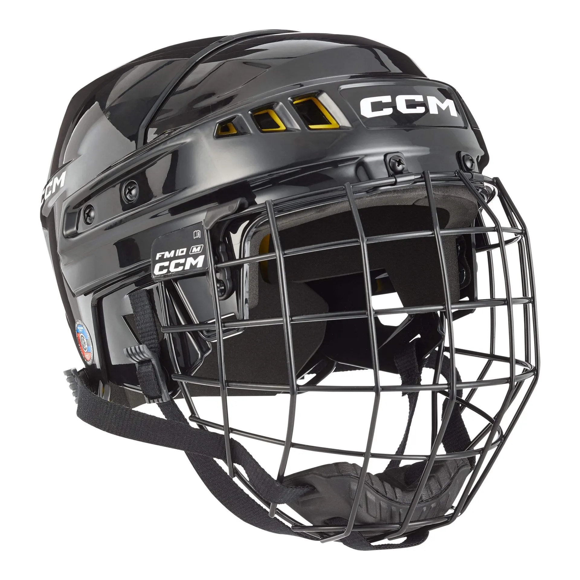 CCM XT10 Hockey Helmet & Cage Combo, Junior/Senior, Black, Assorted Sizes