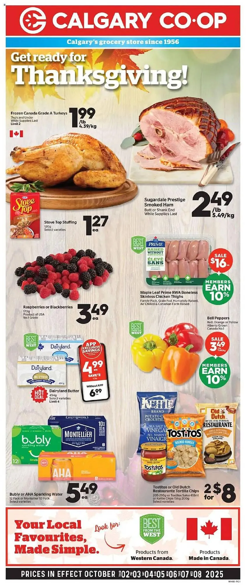 Calgary Co-op flyer from October 2 to October 9 2025 - flyer page 1