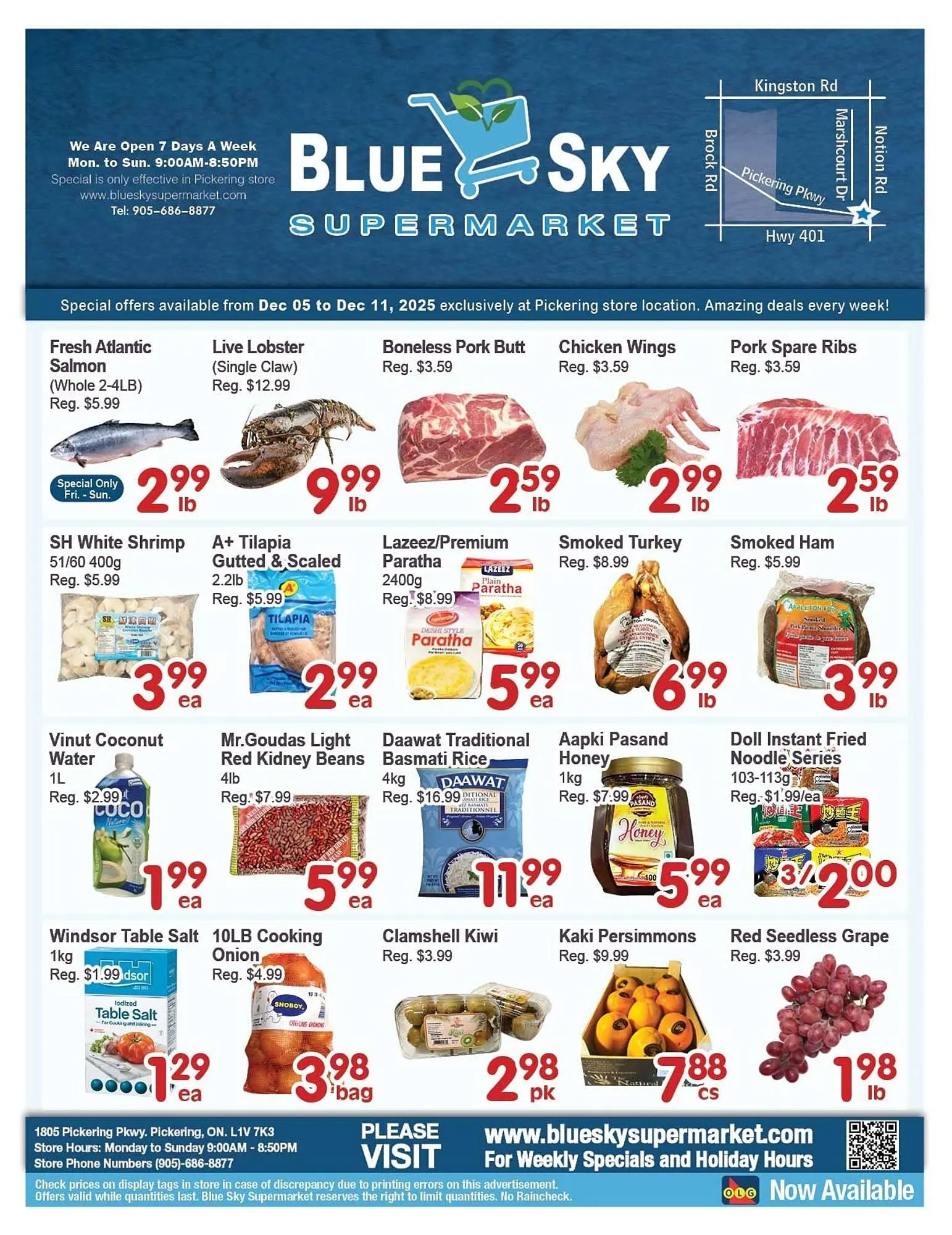 Blue Sky Supermarket flyer from December 5 to December 11 2025 - flyer page 1