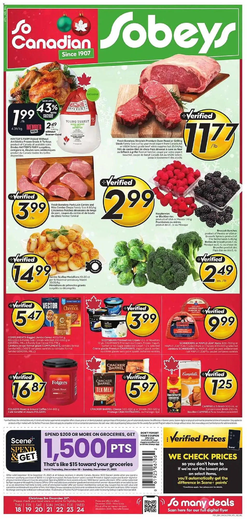 Sobeys flyer from December 18 to December 24 2025 - flyer page 1