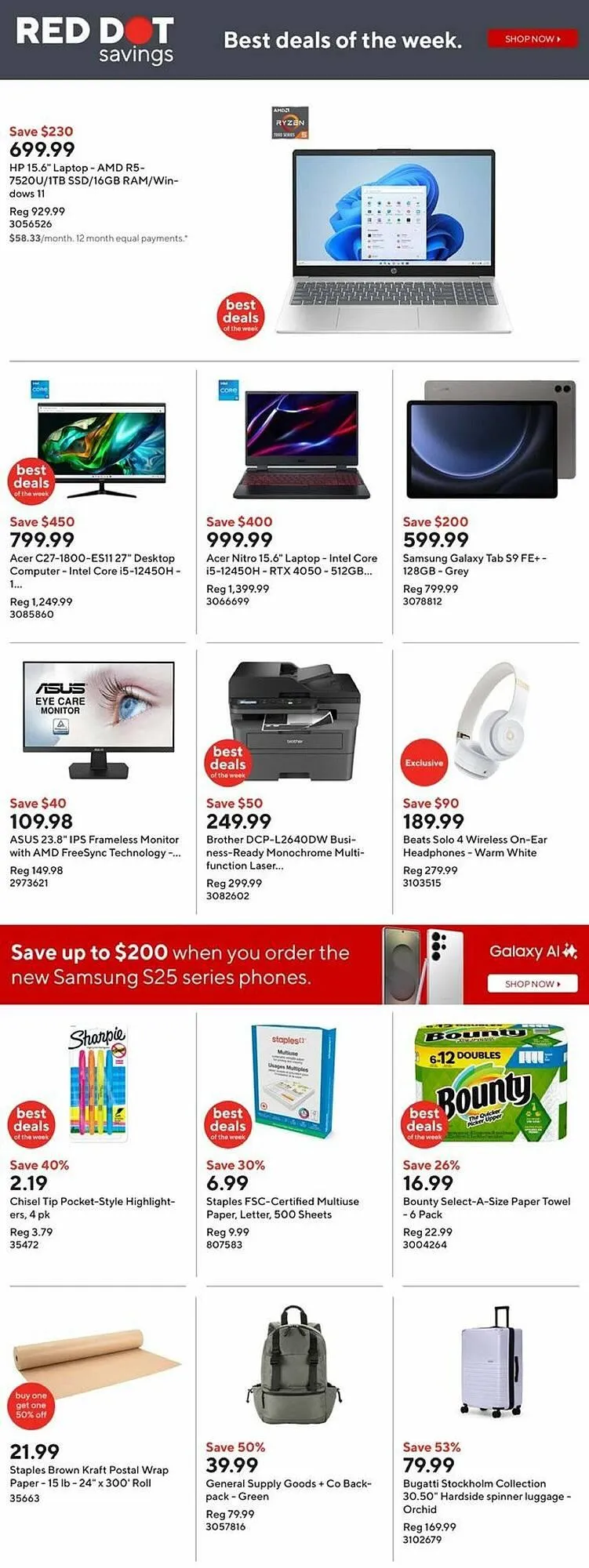 Staples flyer from February 13 to February 20 2025 - flyer page 2