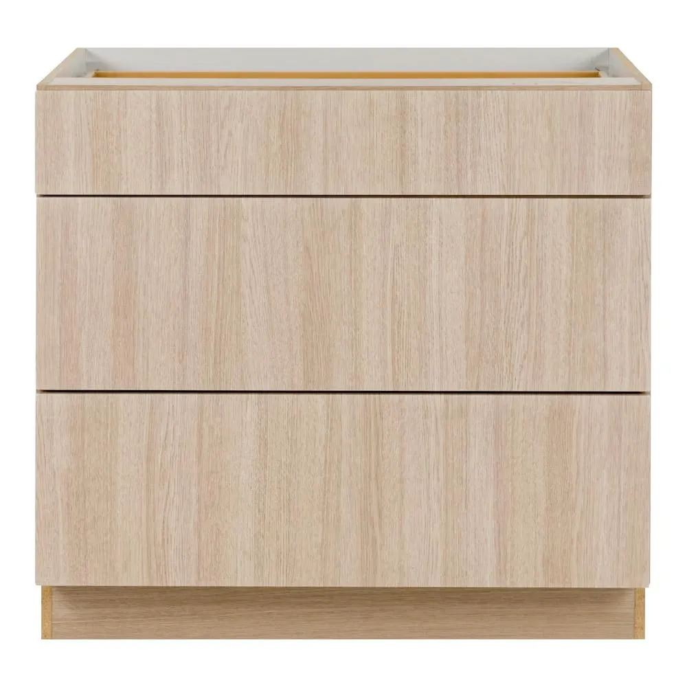 Pembroke 36-inch W x 34.5-inch H x 24.4-inch D Assembled Kitchen Base Cabinet in Riverside Sand