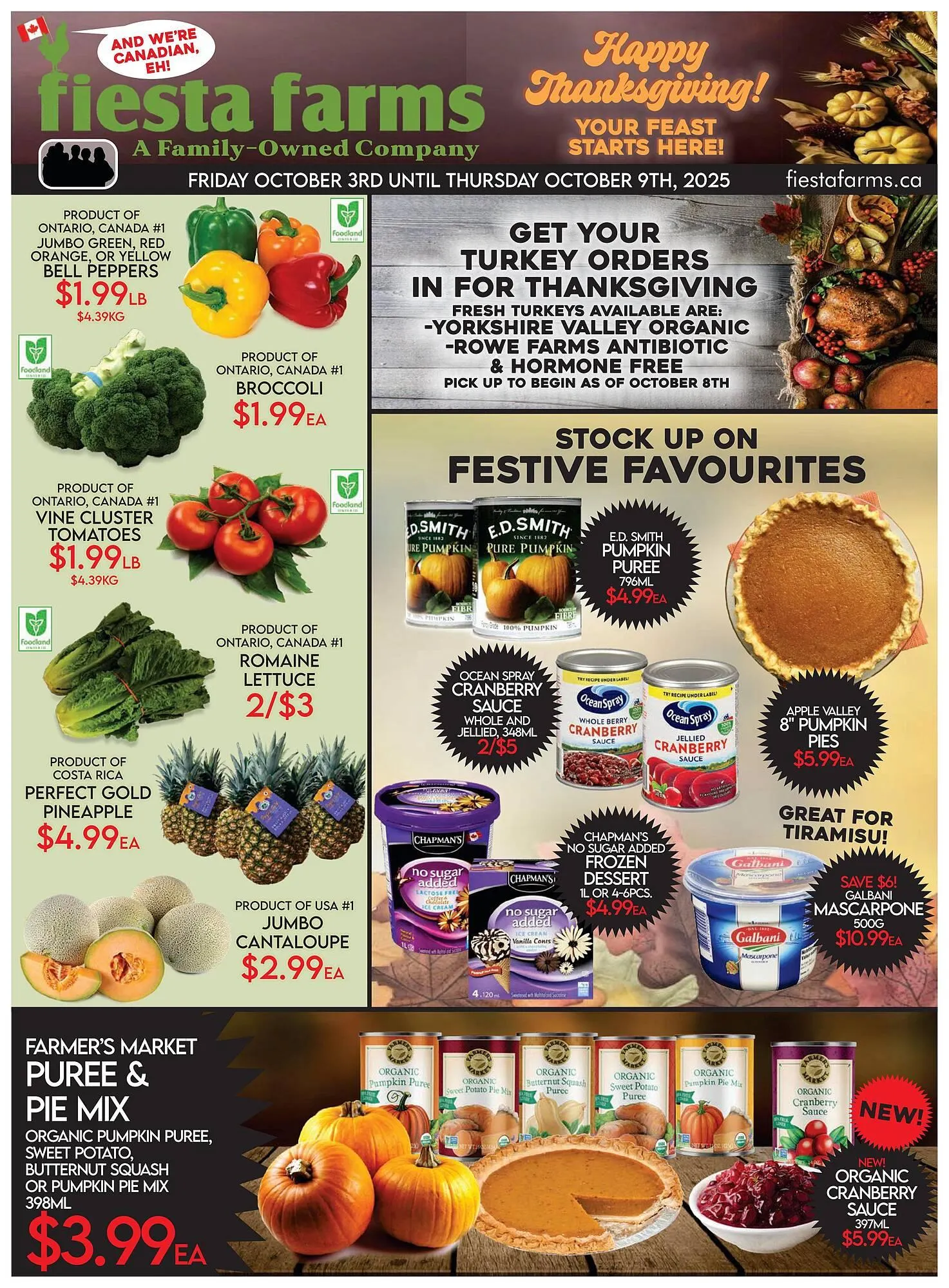 Fiesta Farms flyer from October 3 to October 13 2025 - flyer page 1
