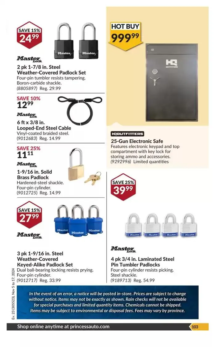 National Sale from November 5 to November 17 2024 - flyer page 107