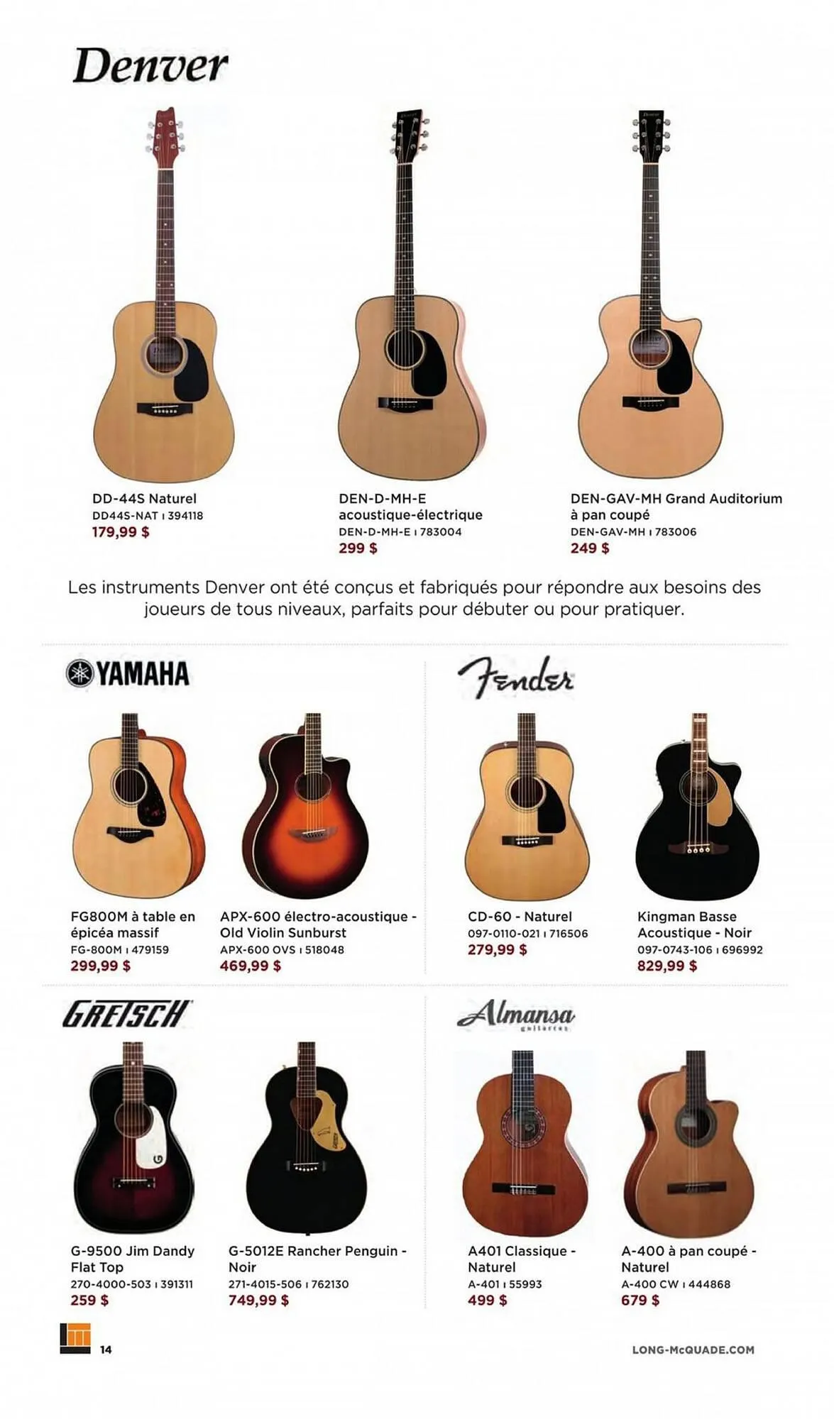 Long & McQuade flyer from November 3 to July 1 2024 - flyer page 14