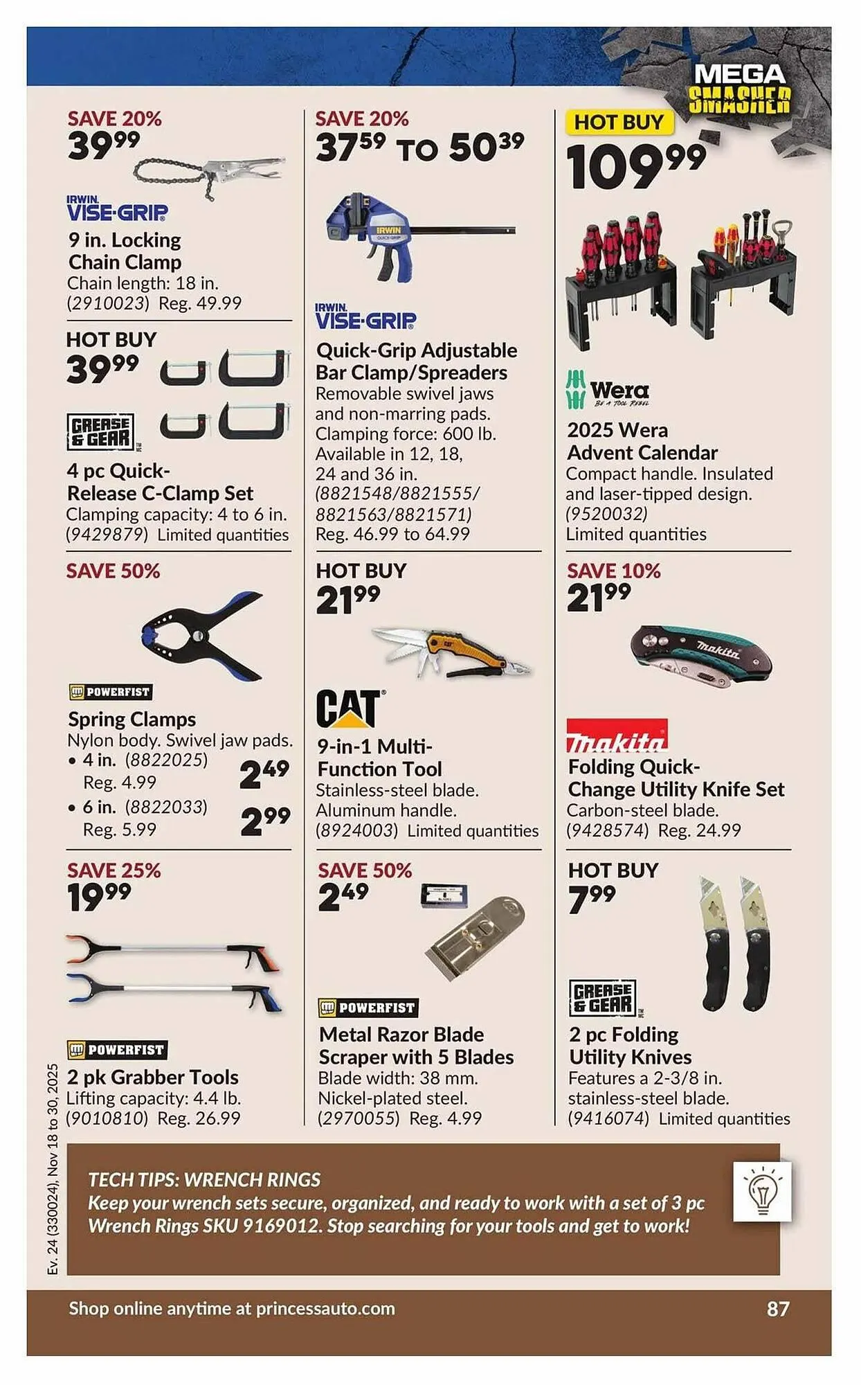 Princess Auto flyer from November 13 to November 20 2025 - flyer page 92