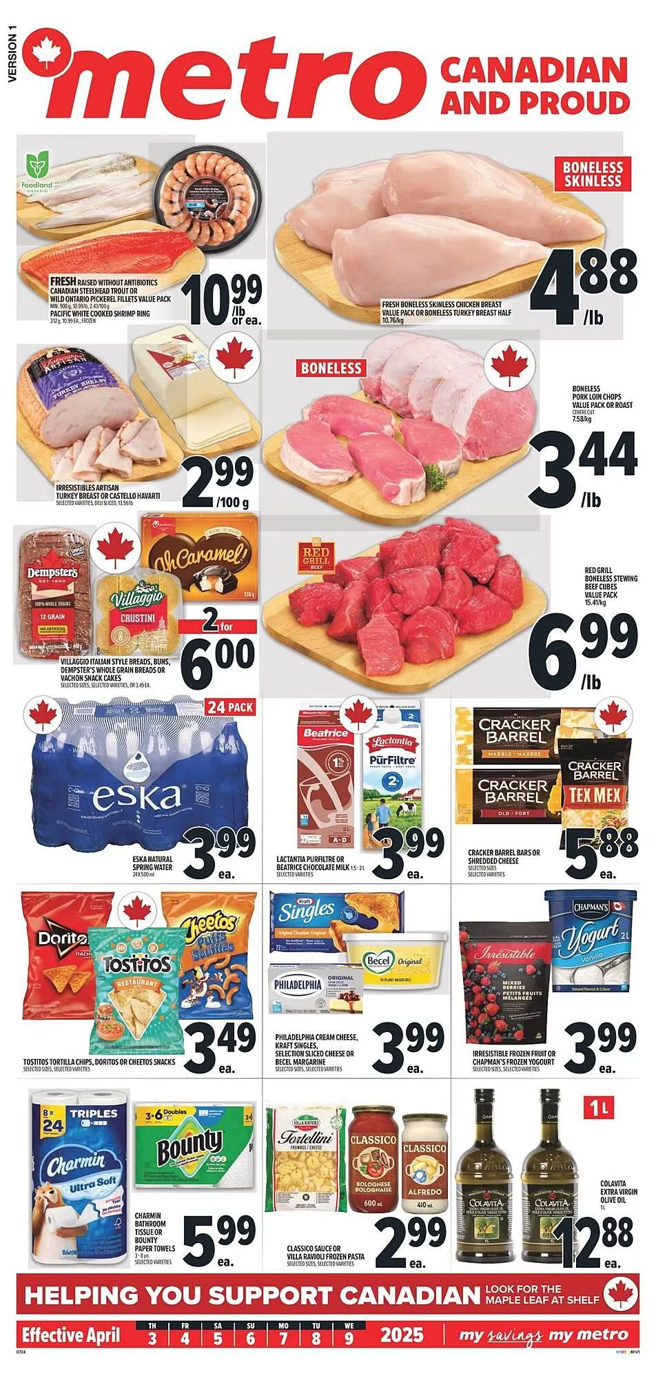 Metro flyer from April 3 to April 10 2025 - flyer page 1