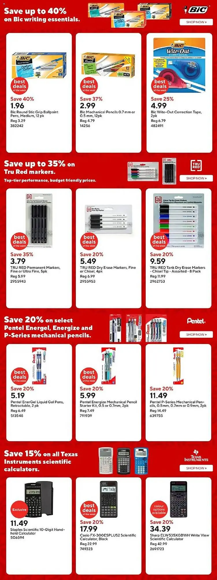 Staples flyer from August 1 to August 8 2025 - flyer page 4