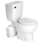 Sani3 Macerator Pump 2-Piece 4.8 LPF Single Flush Elongated Standard Toilet in White Combo
