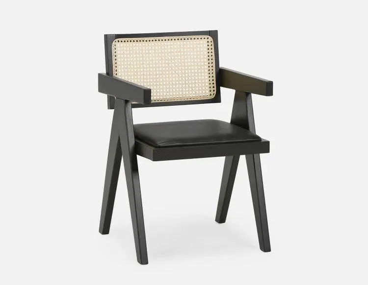 JOSS natural rattan dining armchair