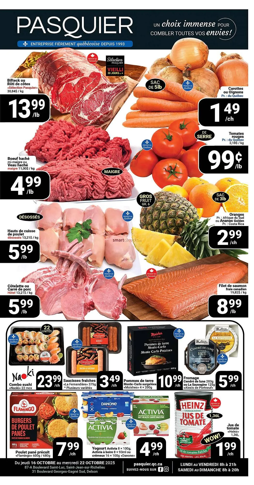 Pasquier flyer from October 16 to October 22 2025 - flyer page 1