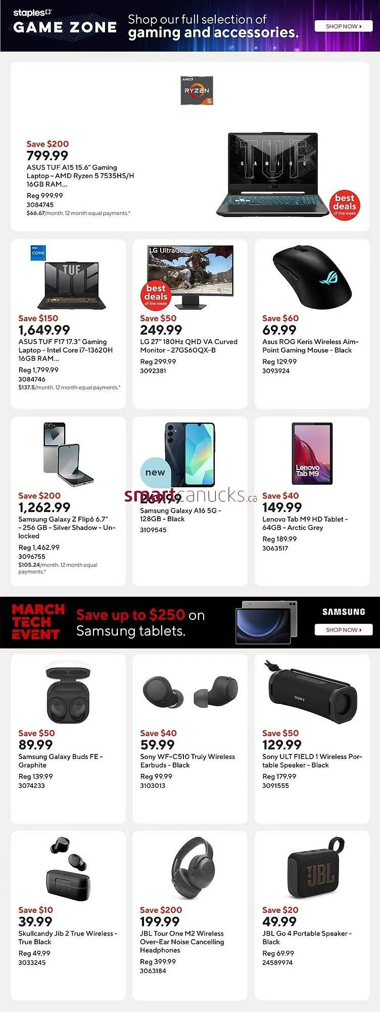 Staples flyer from March 26 to April 1 2025 - flyer page 4
