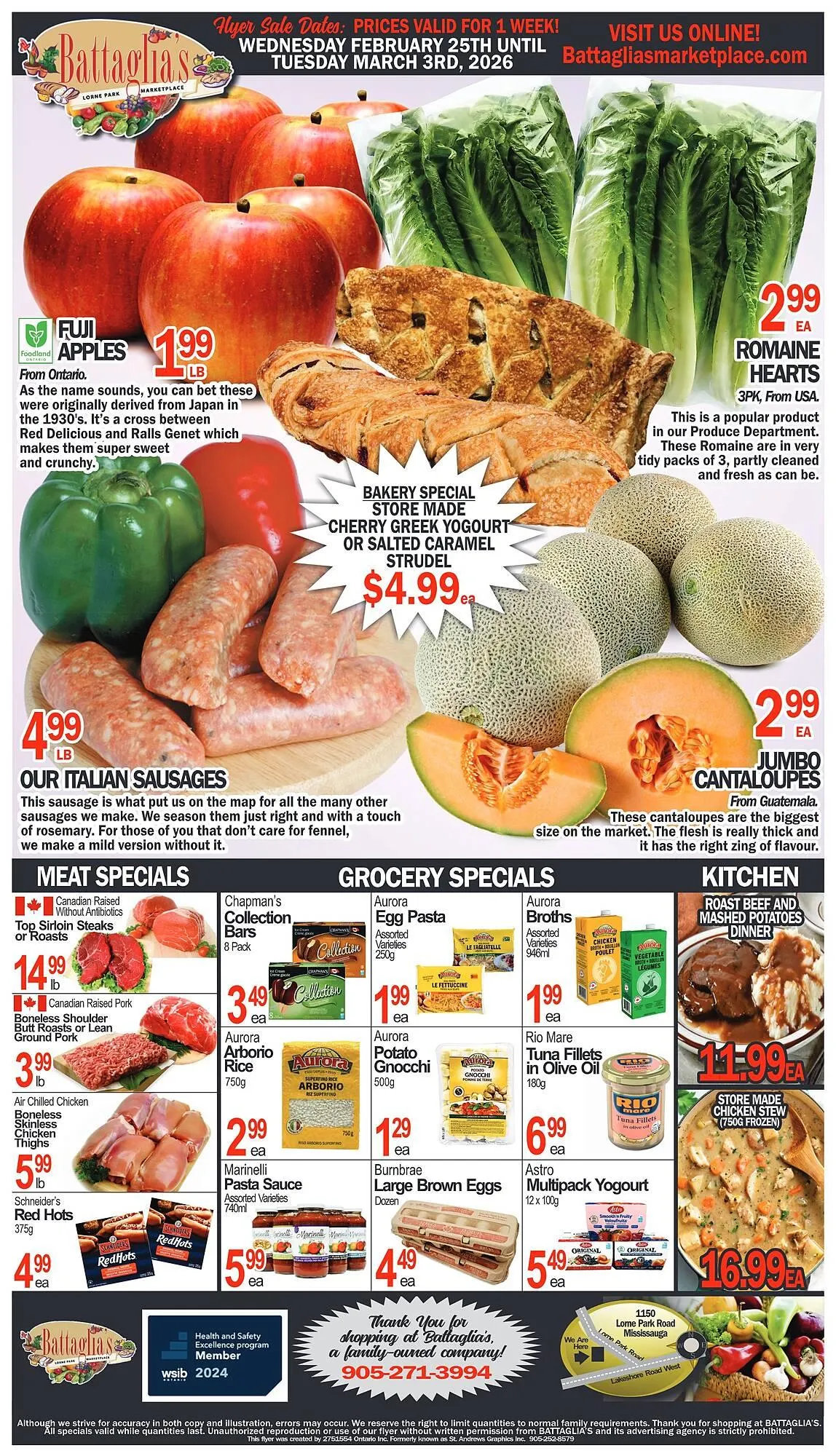 Battaglia's Marketplace flyer from February 25 to March 3 2026 - flyer page 1