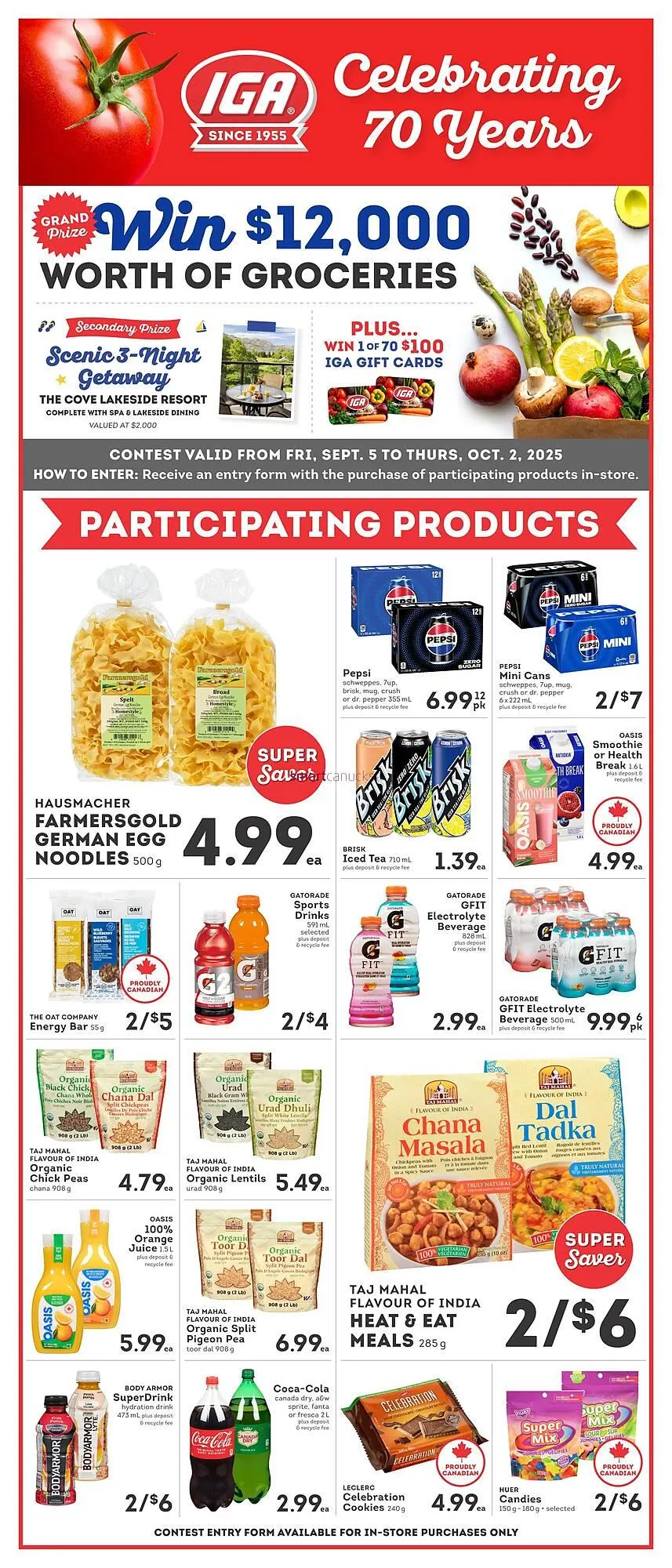 IGA flyer from September 18 to September 21 2025 - flyer page 2