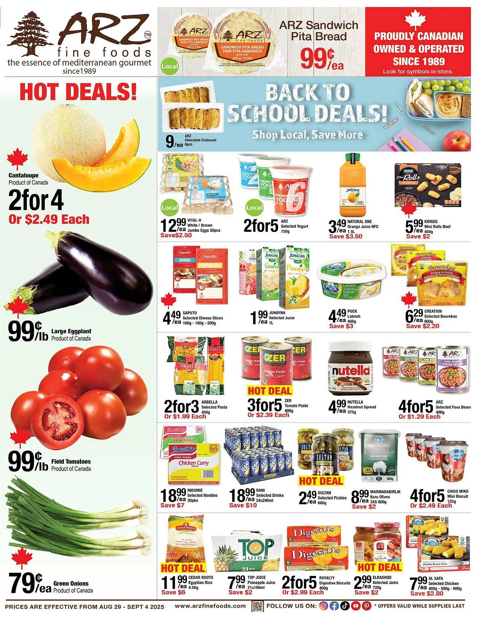 Arz Fine Foods flyer from August 29 to September 4 2025 - flyer page 1