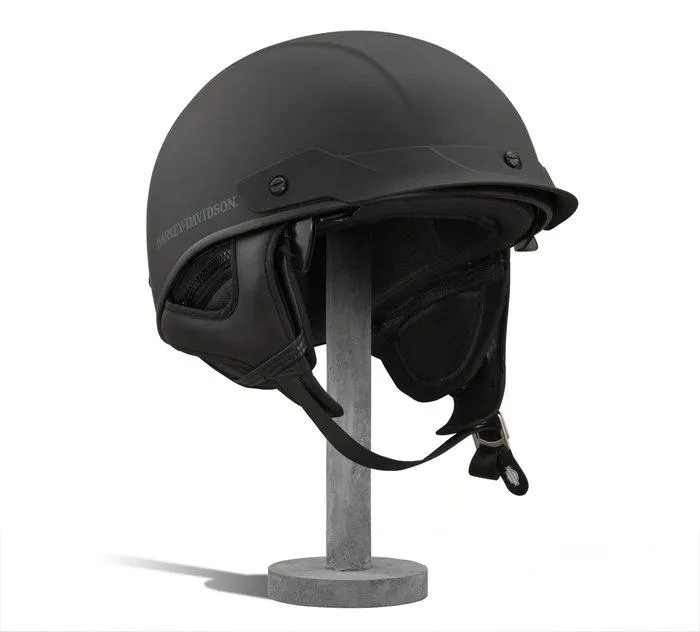 Lucid Ultra-Light Sun Shield J03 Half Helmet - Matte Black