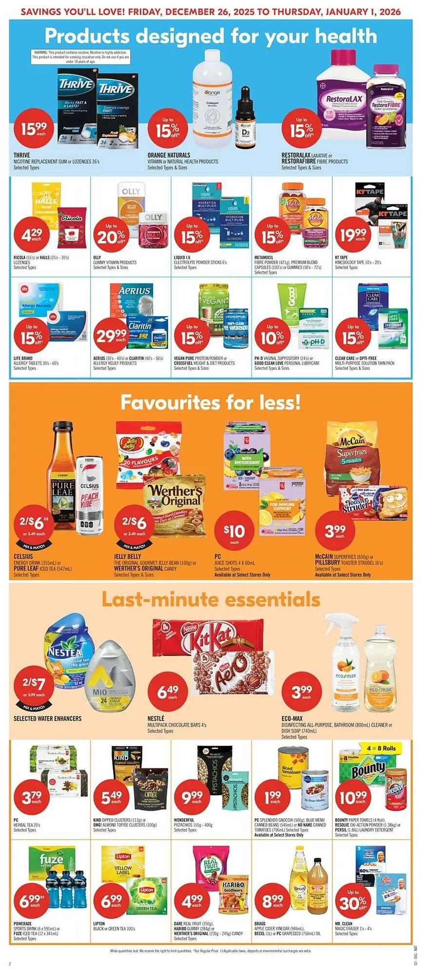 Shoppers Drug Mart flyer from December 25 to January 1 2026 - flyer page 14