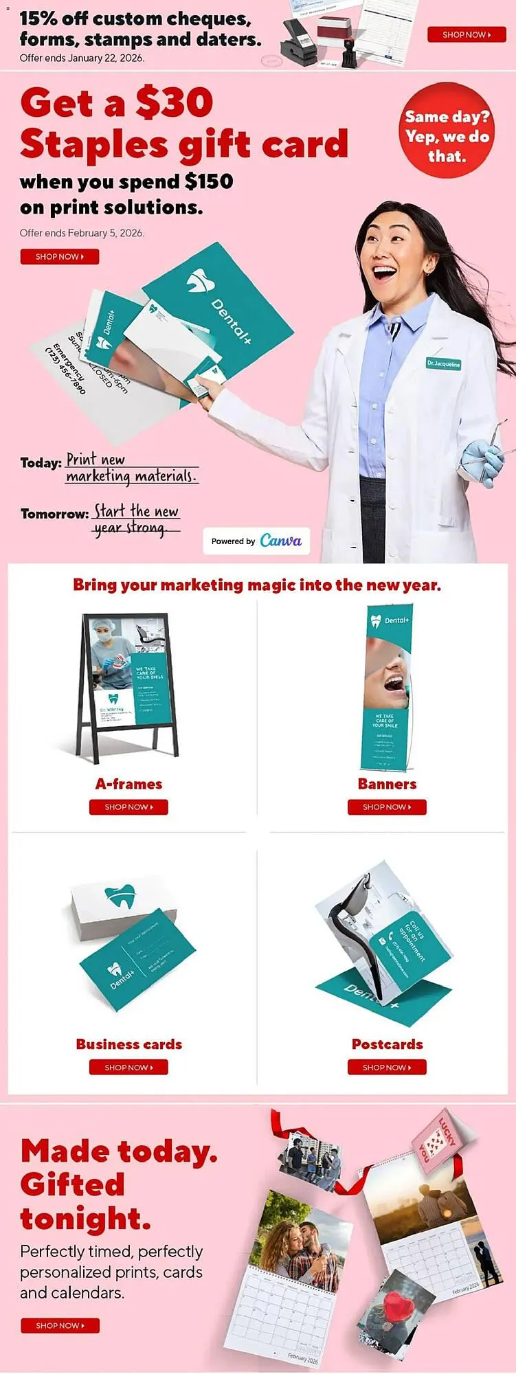 Staples flyer from January 16 to January 23 2026 - flyer page 10