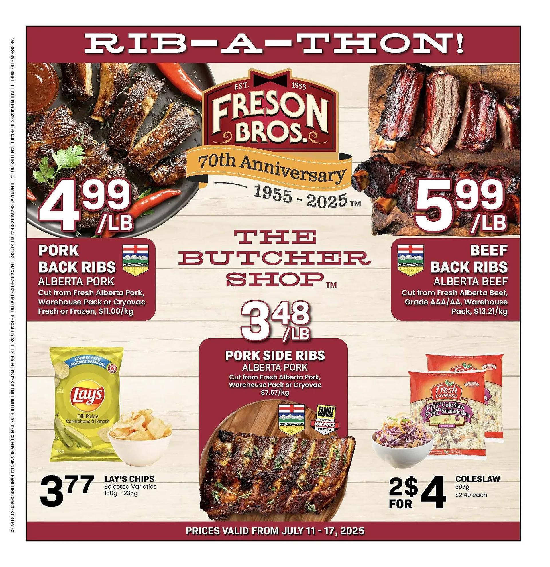 Freson Bros flyer from July 11 to July 17 2025 - flyer page 1