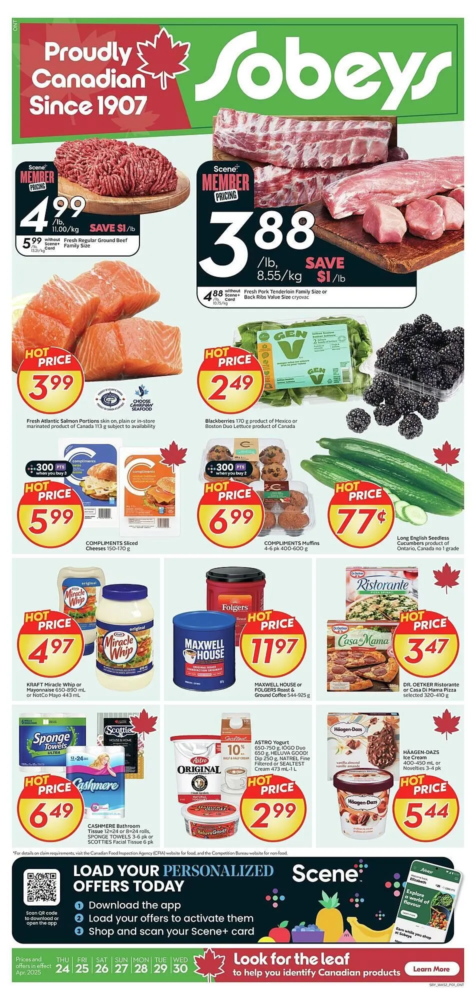 Sobeys flyer from April 24 to May 1 2025 - flyer page 1