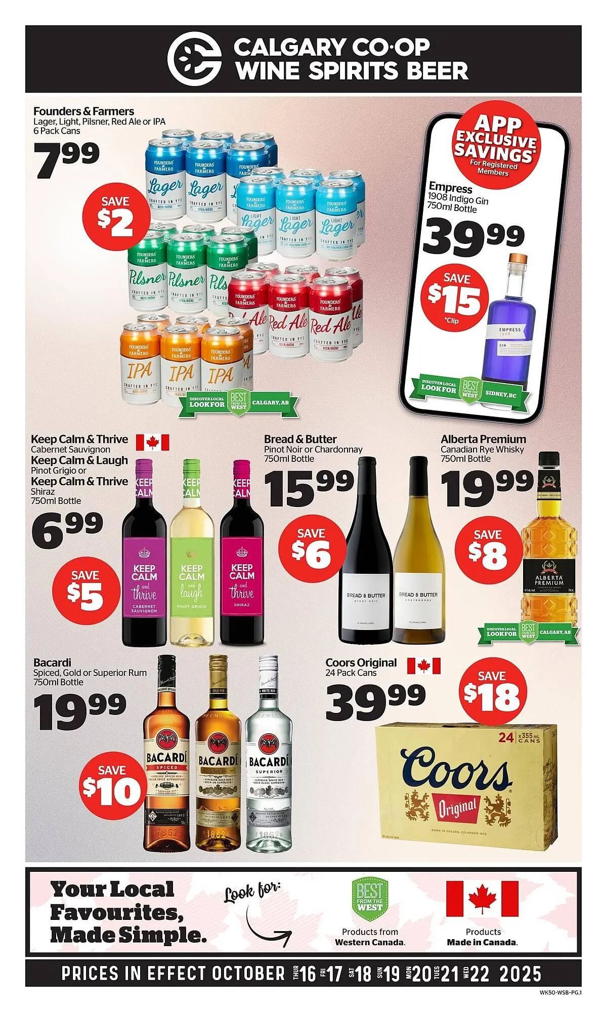 Calgary Co-op flyer from October 15 to October 21 2025 - flyer page 1