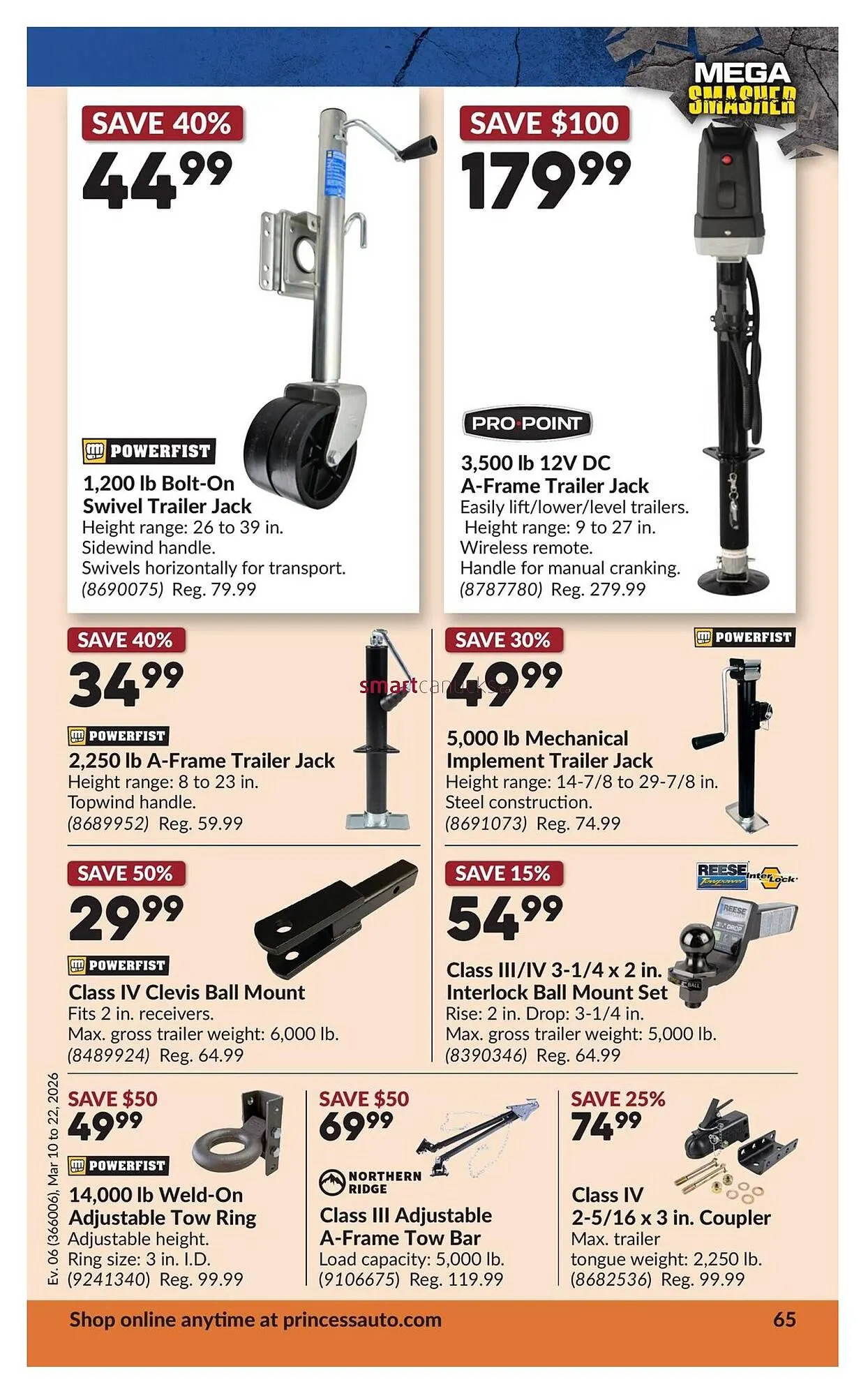 Princess Auto flyer from March 10 to March 22 2026 - flyer page 70