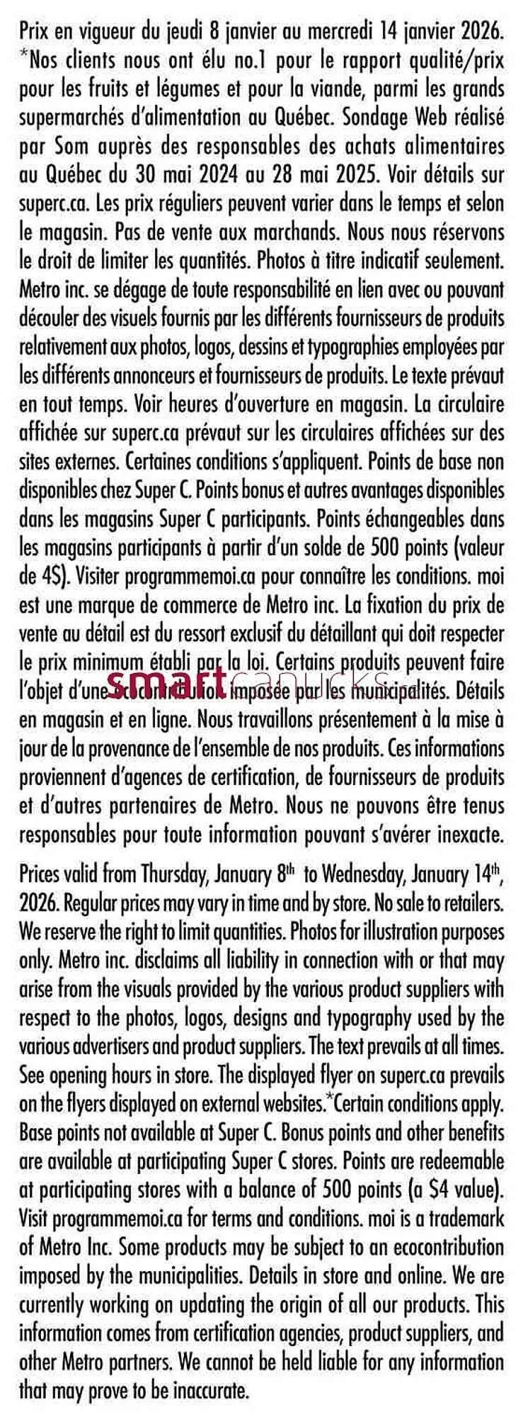 Super C flyer from January 8 to January 14 2026 - flyer page 18