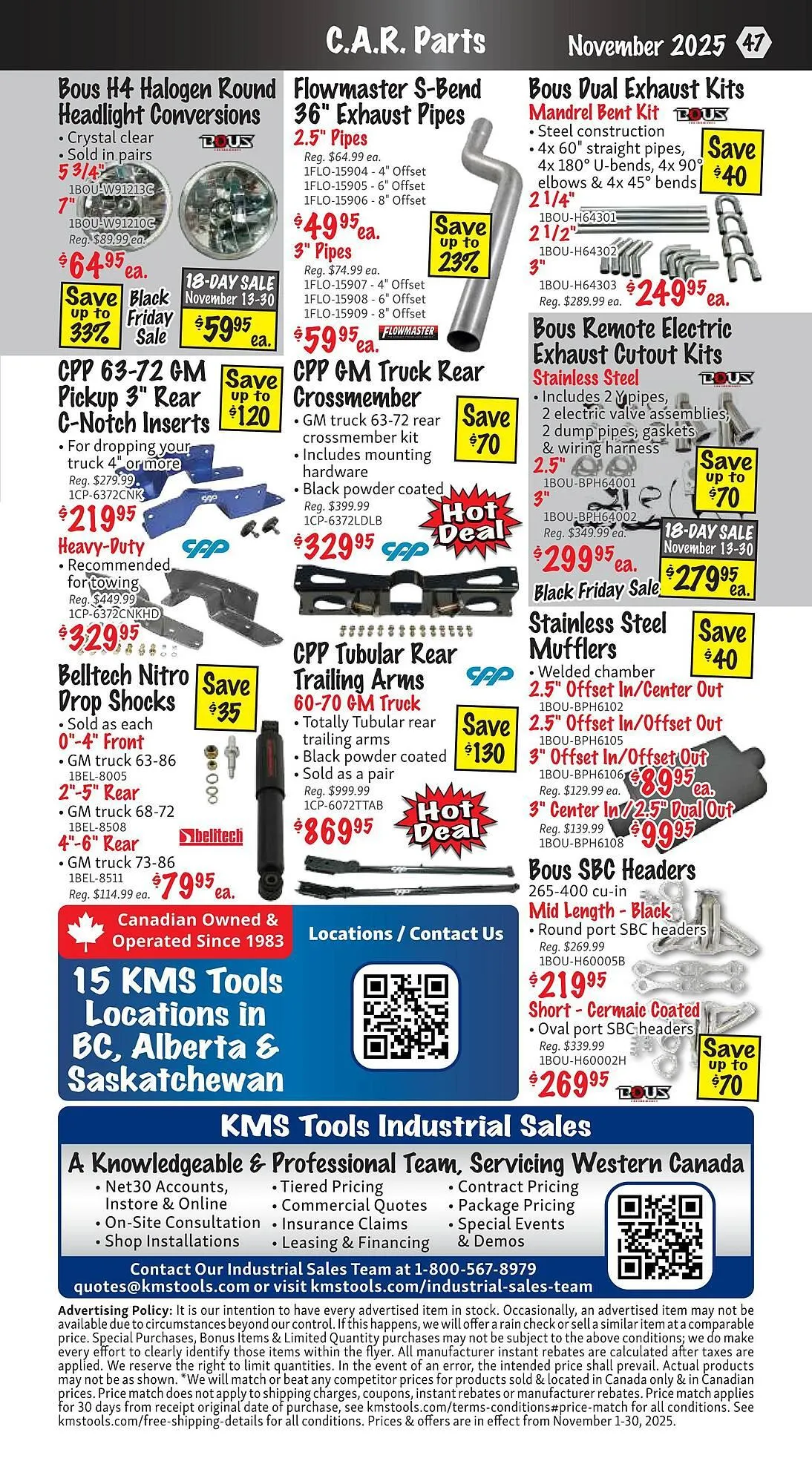 KMS Tools flyer from November 1 to November 30 2025 - flyer page 47