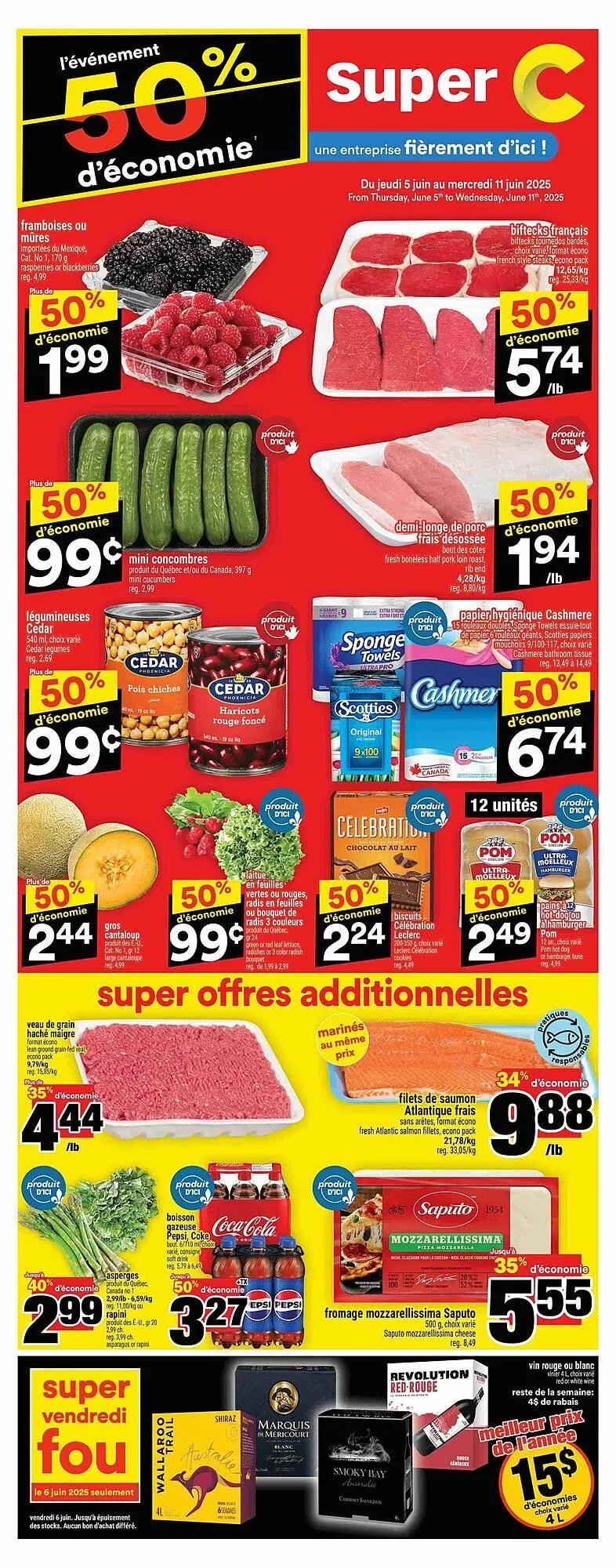 Super C flyer from June 5 to June 19 2025 - flyer page 1