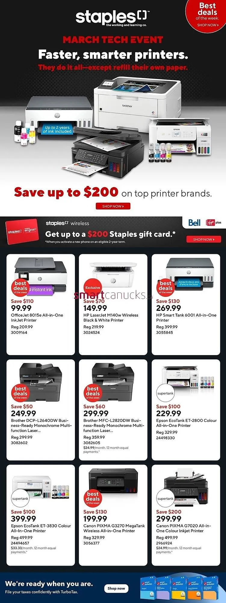 Staples flyer from March 21 to April 24 2025 - flyer page 1