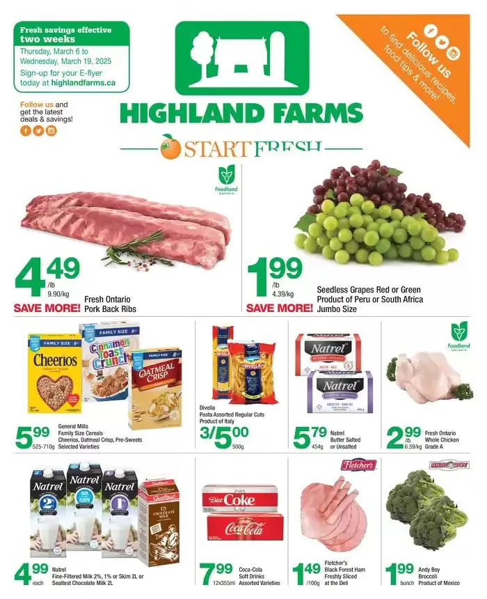 Highland Farms flyer - 1