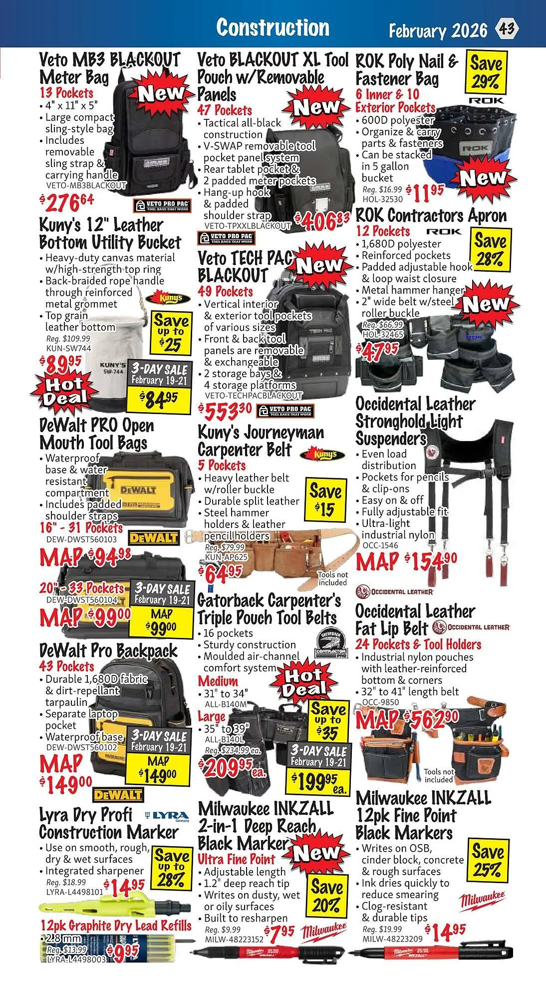 KMS Tools flyer from February 1 to February 28 2026 - flyer page 43