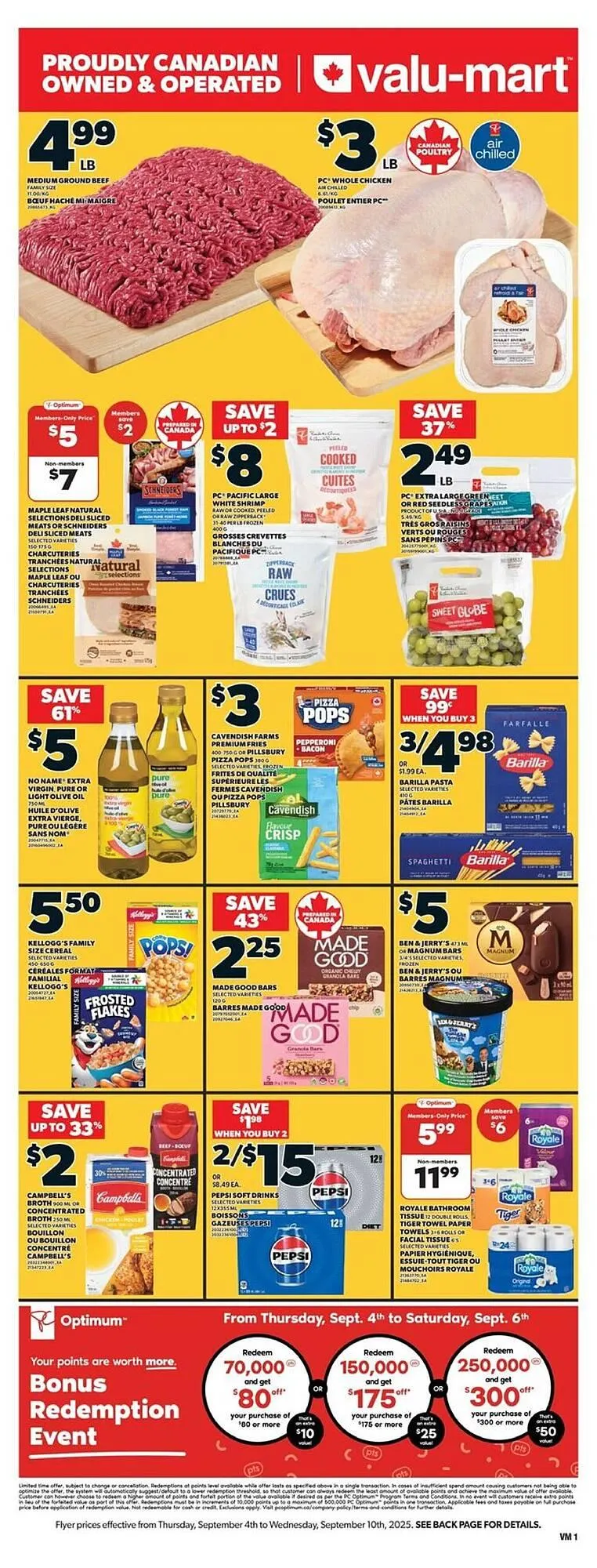 Valu-mart flyer from September 4 to September 11 2025 - flyer page 1