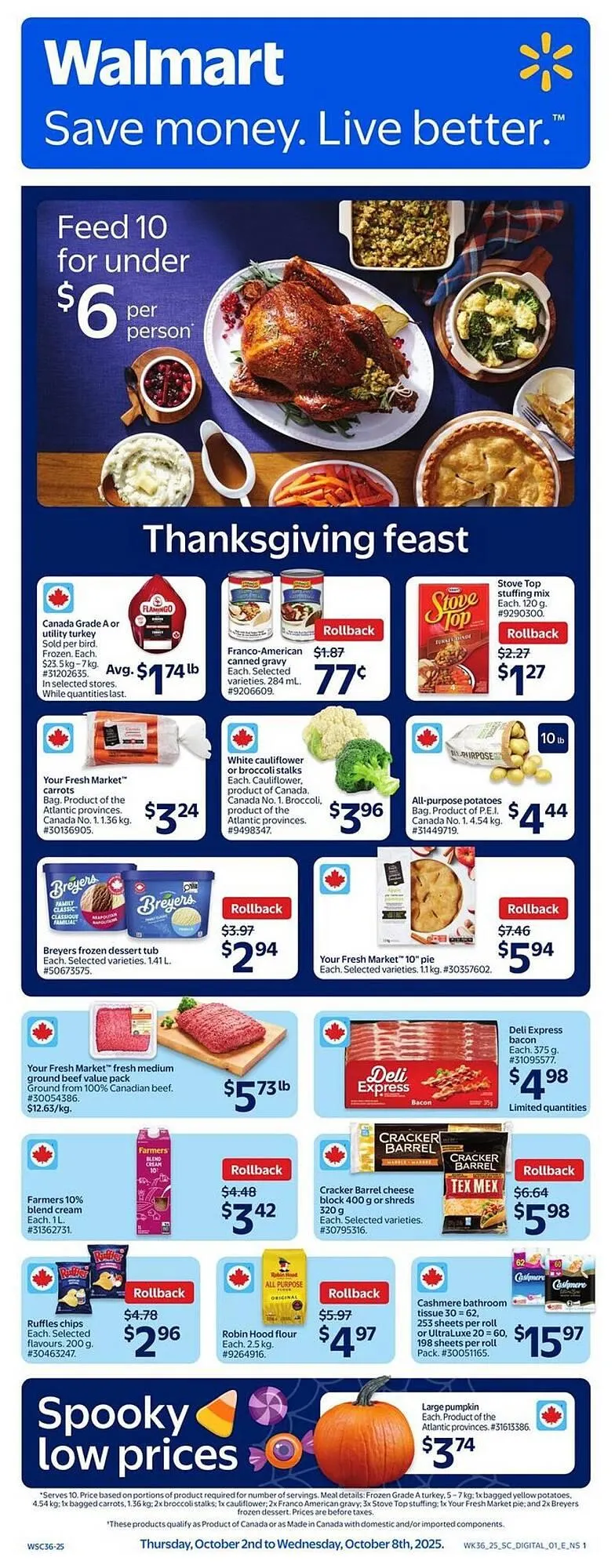 Walmart flyer from October 1 to October 8 2025 - flyer page 1