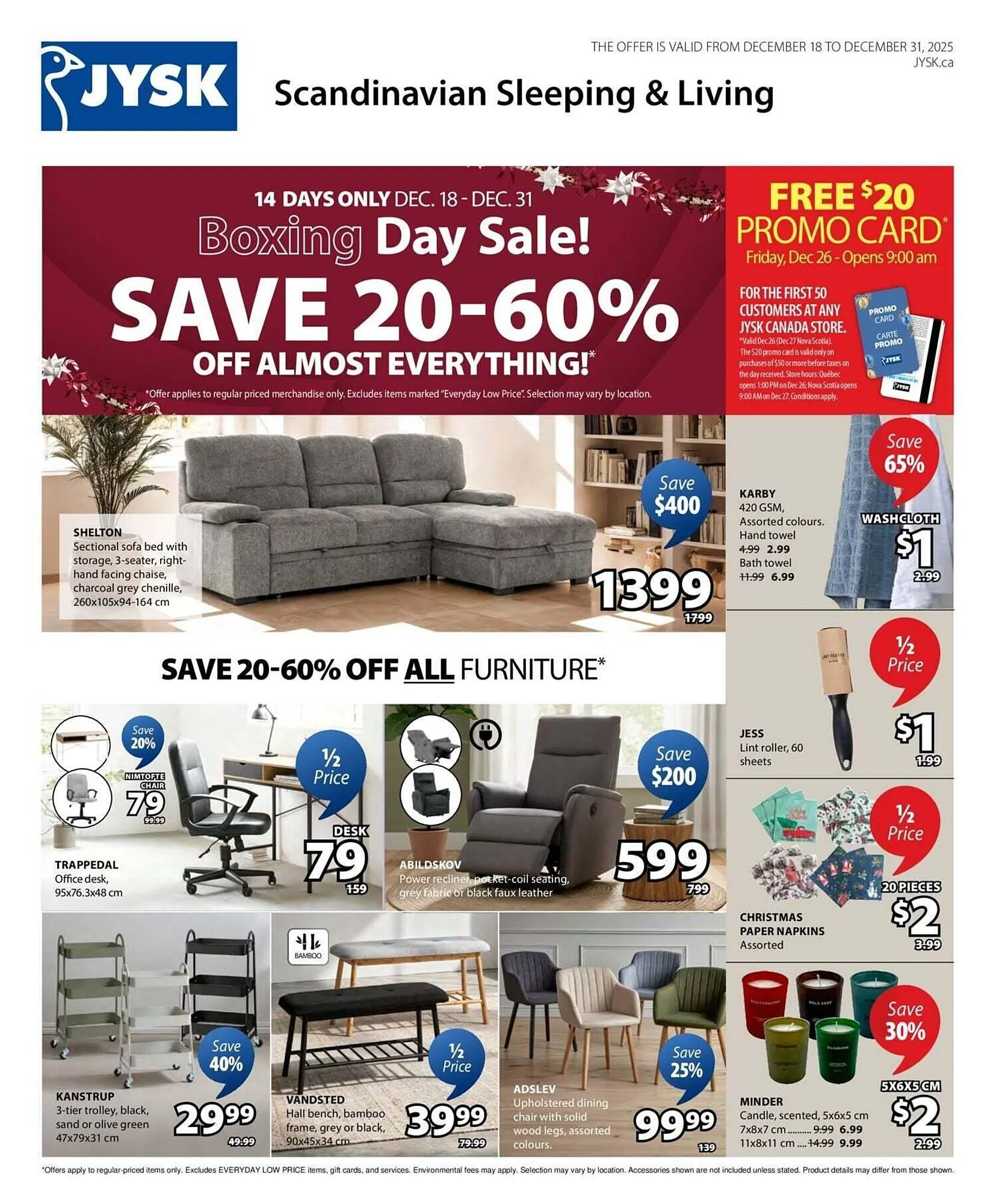 JYSK flyer from December 19 to December 25 2025 - flyer page 1