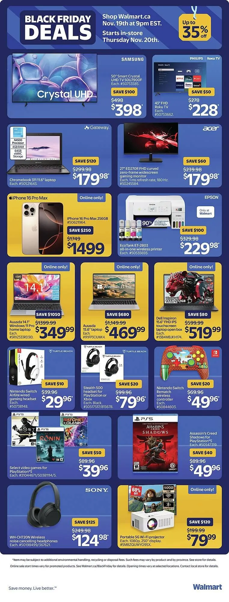 Walmart flyer from November 20 to November 28 2025 - flyer page 7