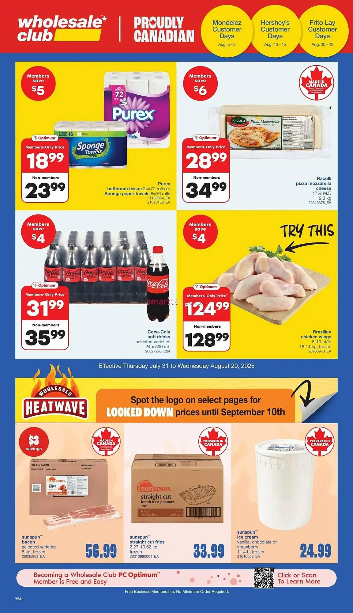 Wholesale Club flyer from July 31 to August 6 2025 - flyer page 1