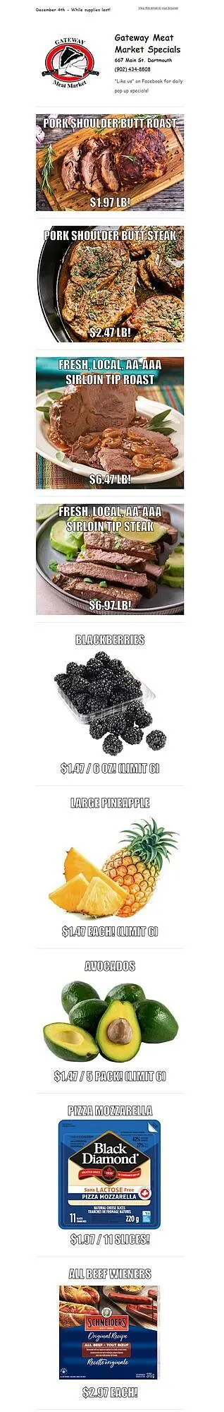 Grocery Gateway flyer from December 3 to December 9 2025 - flyer page 1