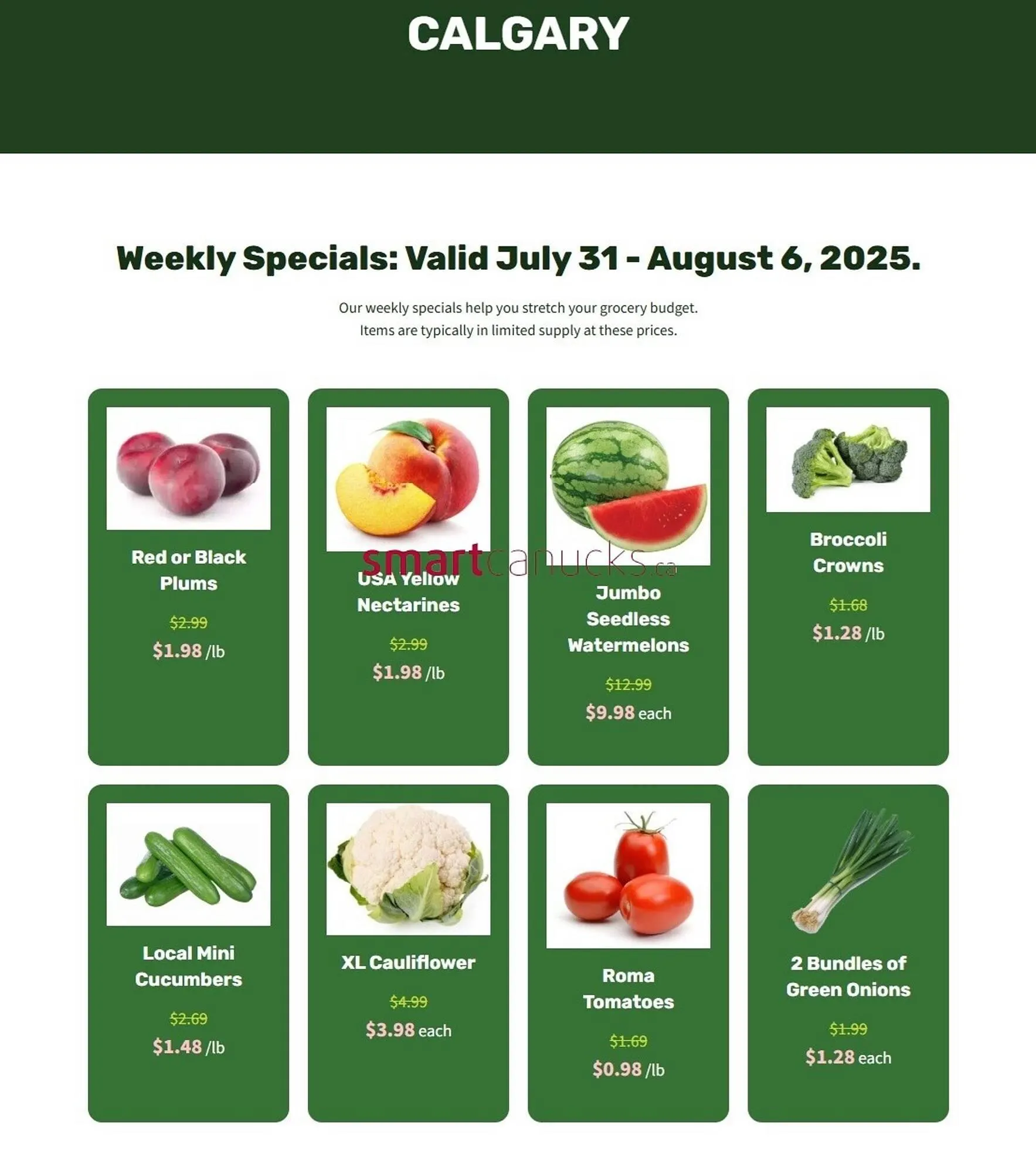 H&W Produce flyer - 1