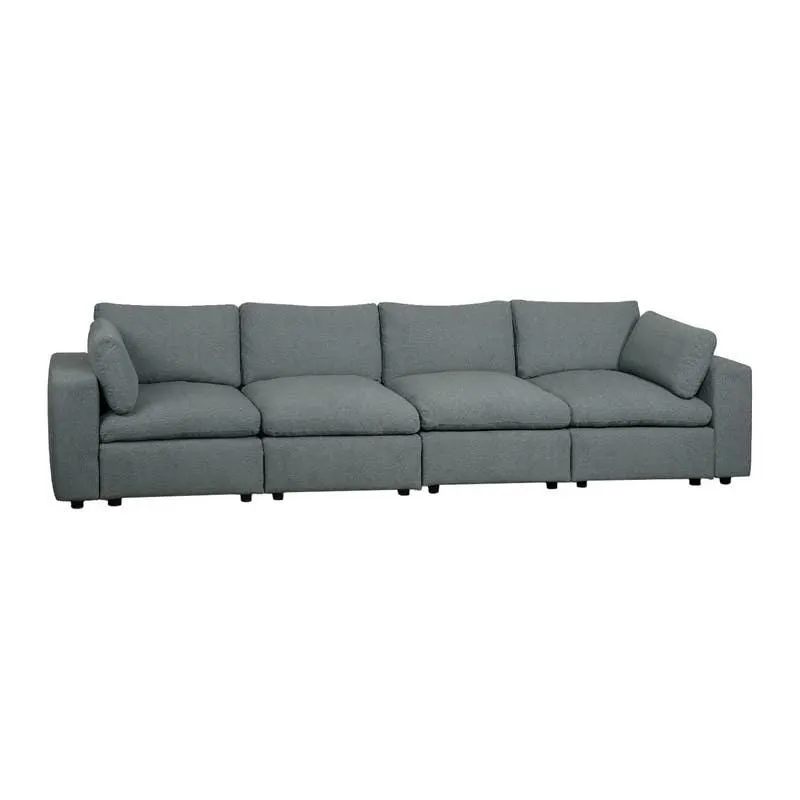 Sofa modulaire gris - 6 mcx