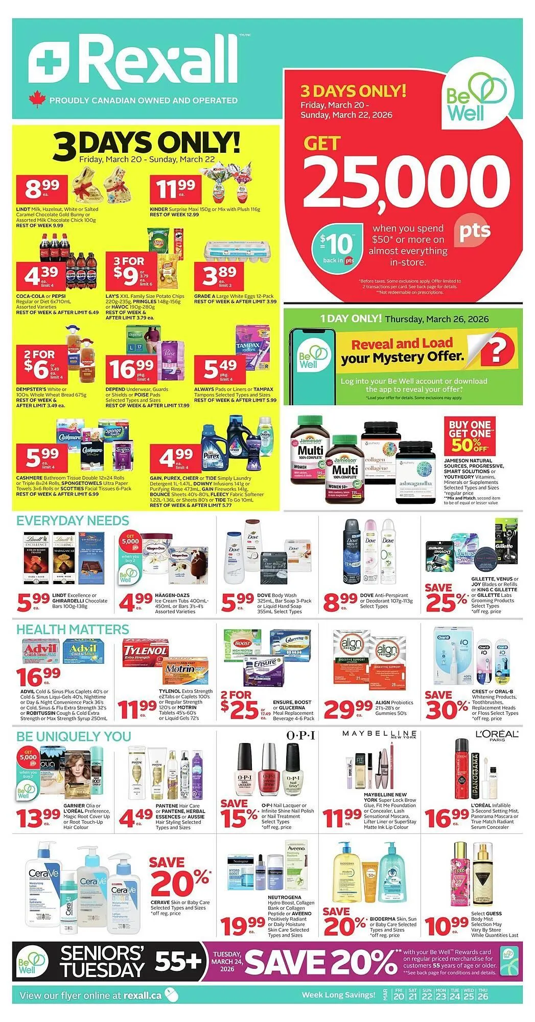 Rexall flyer from March 20 to March 27 2026 - flyer page 1